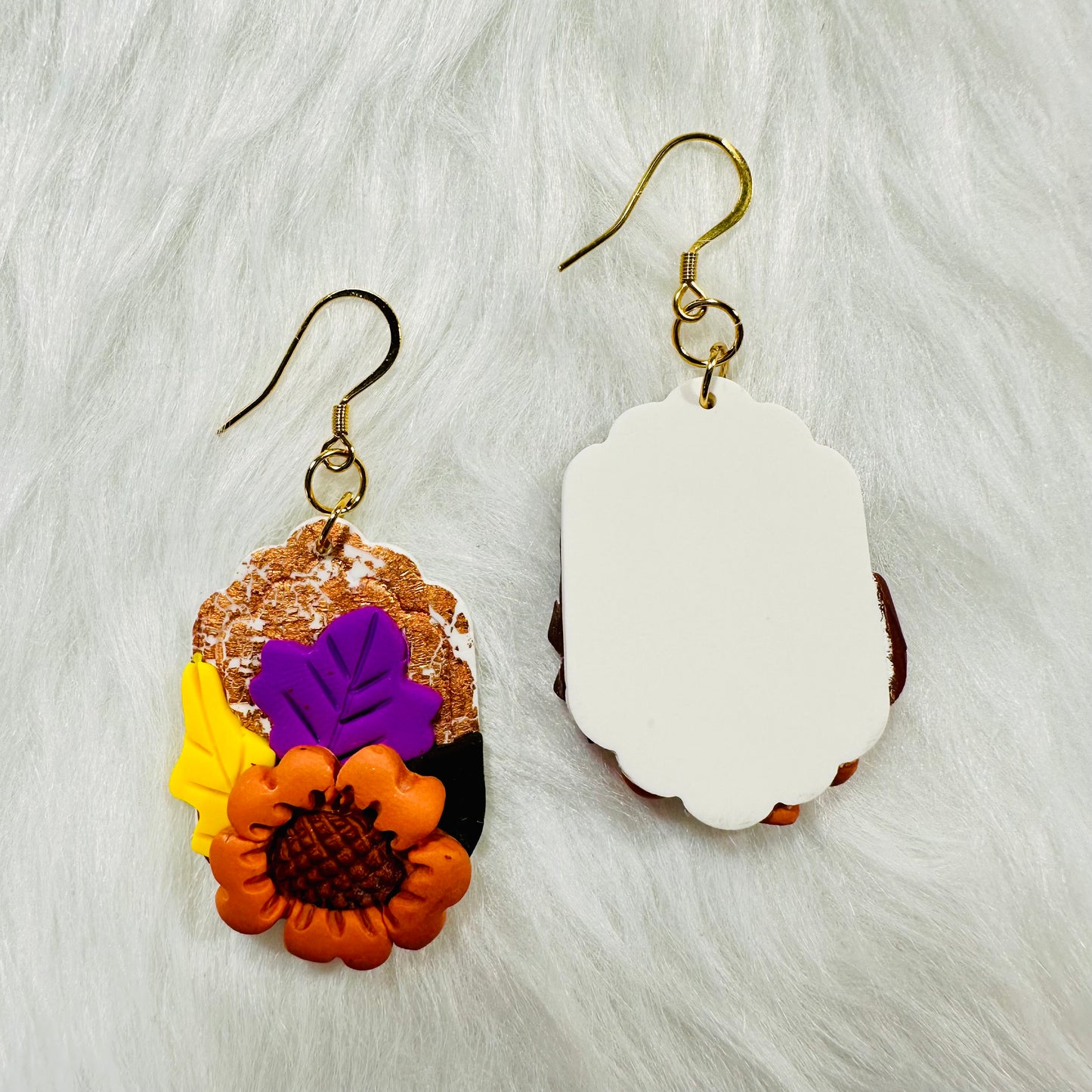 Fall Sunflower Earrings