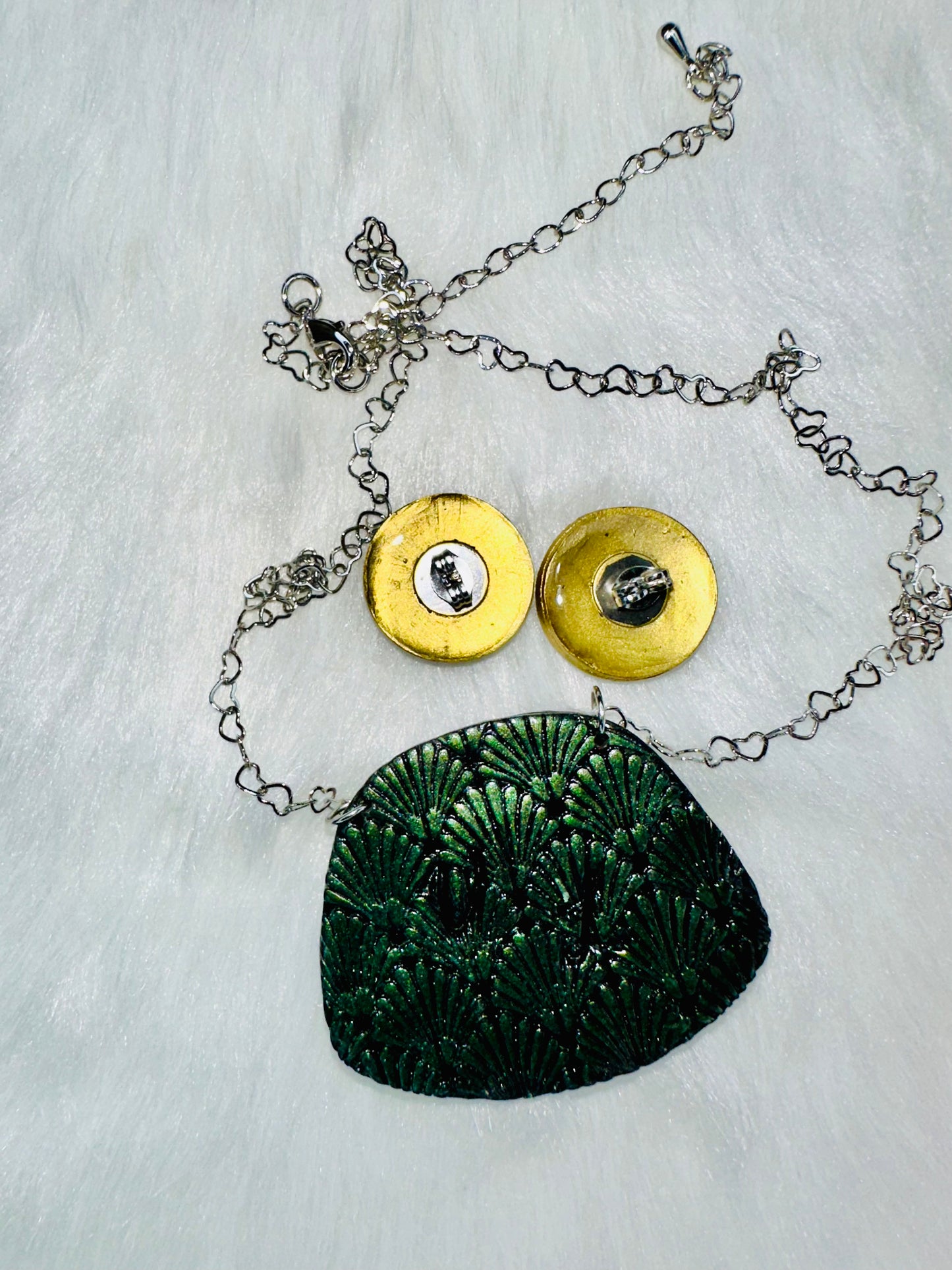 Mystic Stone Necklace & Earring Set