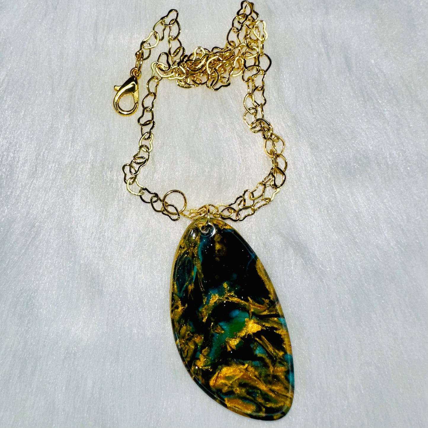 Mystic Heart Labradorite Necklace