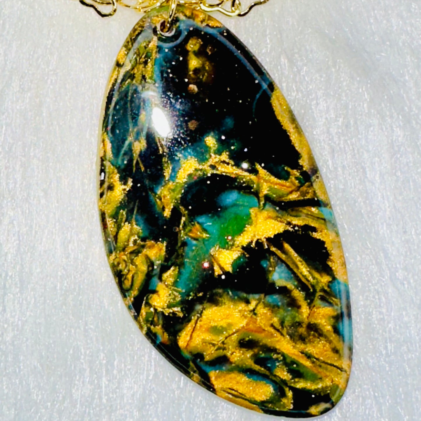 Mystic Heart Labradorite Necklace