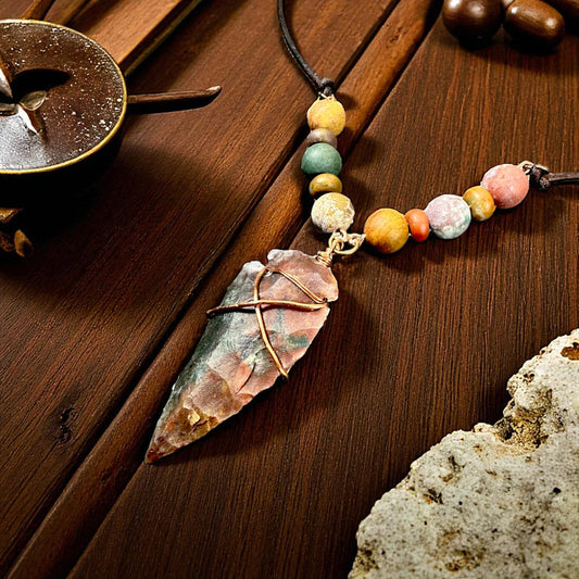 Rust & Adventure Arrowhead Necklace